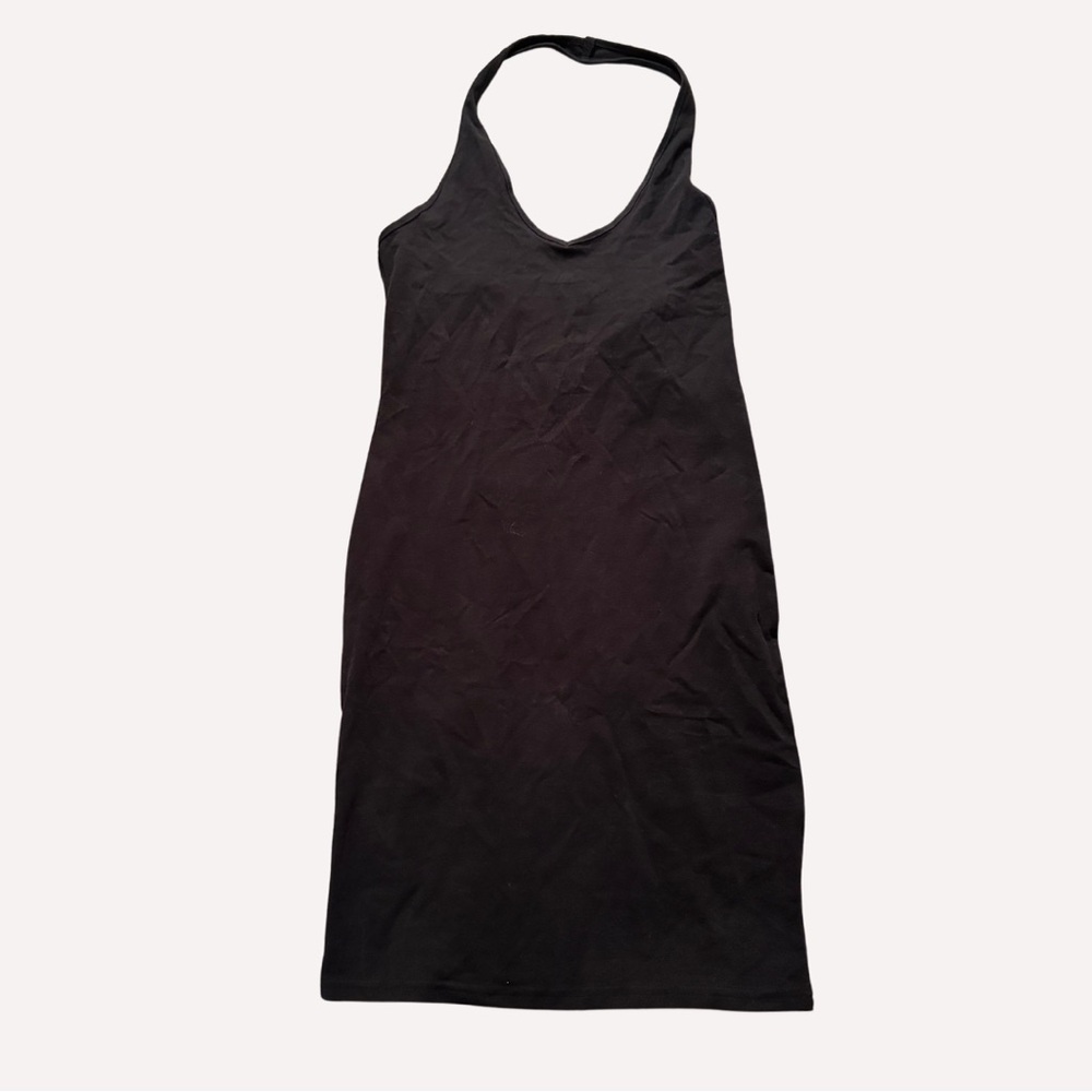 basic black tight dress